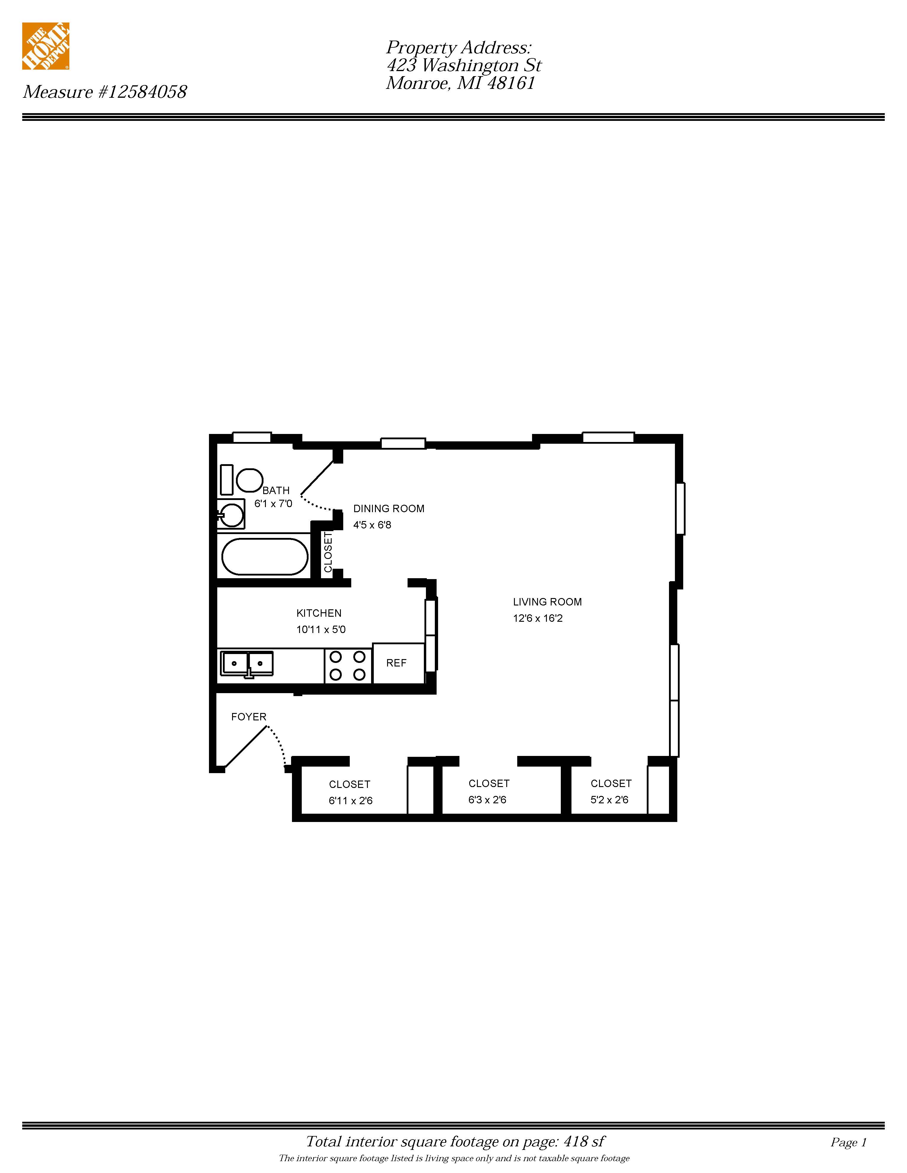 Studio Floorplan